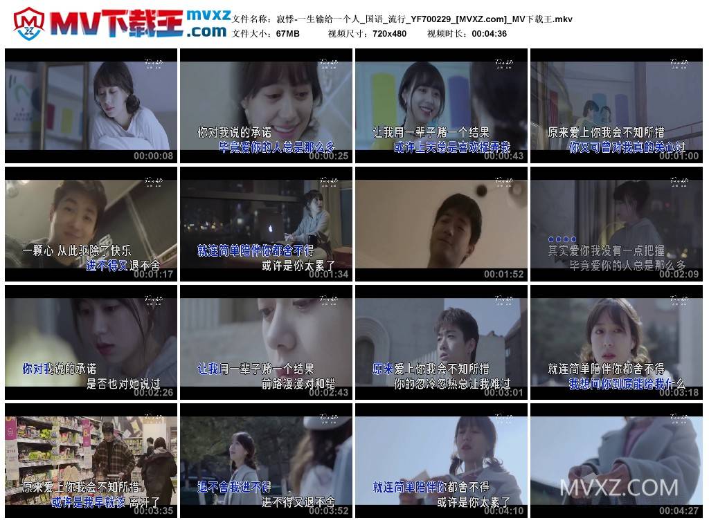 寂悸-一生输给一个人_国语_流行_YF700229
